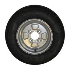 Classic Mini Trailer Wheel and Tyre 145x10  4 Ply PCD 4 Inches