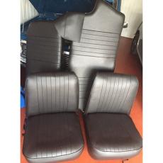 Classic Mini Seat Set Black Vynil Earley Type No Headrest Price Includes Surcharge
