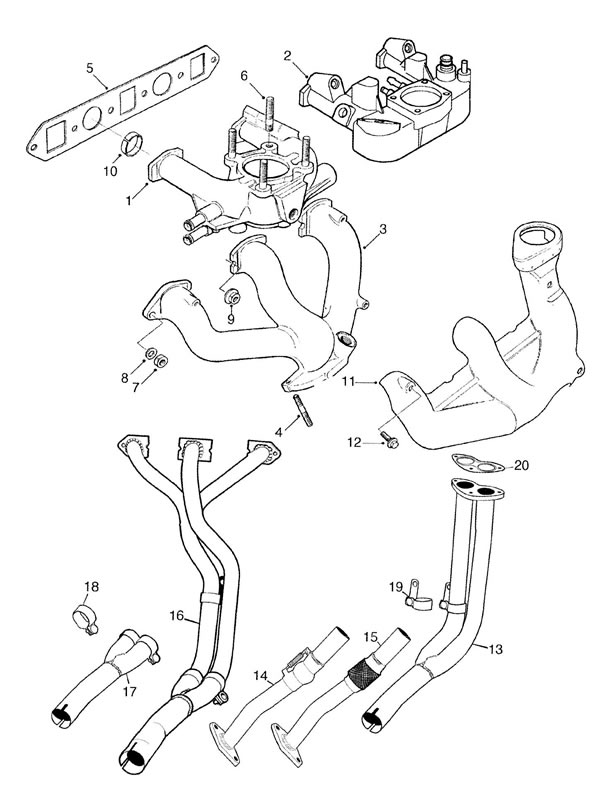 Inlet and Exhaust Manifolds for Injection Cars