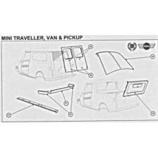 CLASSIC MINI DOOR SKIN RH REAR (TRAV 60-69 VAN 60-83)