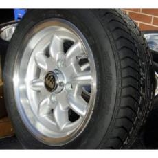 Minilight Alloy Wheels 12X5 Polish Edge Set 4 With Falken Tyres
