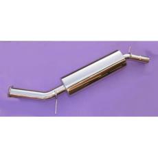 Classic Mini Exhaust Stainless Steel (Fletcher) Side-Exit Roll Edge