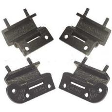 CLASSIC MINI DOOR HINGES FOR LATE MODELS WITH WIND UP WINDOWS SET 4 GENUINE
