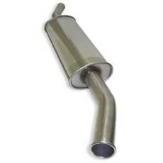 Classic Mini Exhaust Rc40 Stainless-Steel *Side Exit Roll Edge Back Box*
