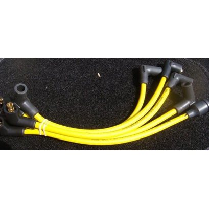 Classic Mini Plug Leads High Performance 8mm Silicon In **Yellow**