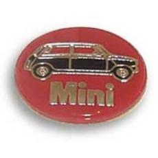 Classic Mini Gear Knob Badge Centre *Red Mini* 27mm