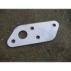 Classic Mini Blanking Plate- Crossmember Heater Pipe holes In Stainless-Steel