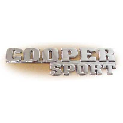 Classic Mini COOPER SPORT REAR CHROME BADGE (last cars)