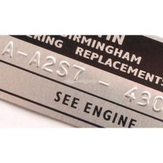 Reverse Stamped Chassis Plate - Austin Mini 