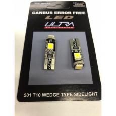 Classic Mini LED Canbus Error Free 501 (T10) White Side Light Bulbs