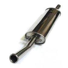 CLASSIC MINI STAINLESS STEEL CENTRE EXIT STANDARD BORE REAR SILENCER