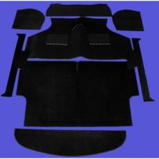CLASSIC MINI CARPET SET BLACK EDGE 9 PIECE PREMIUM LHD