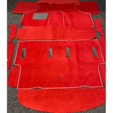 Classic Mini Carpet Set High Quality (Tufted Red) 11 piece *LHD*