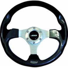 Classic Mini Mountney Steering Wheel 3 Spoke Carbon-Fibre Inserts
